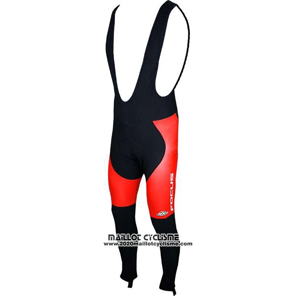 2017 Maillot Ciclismo Focus XC Ml Rouge Manches Longues et Cuissard